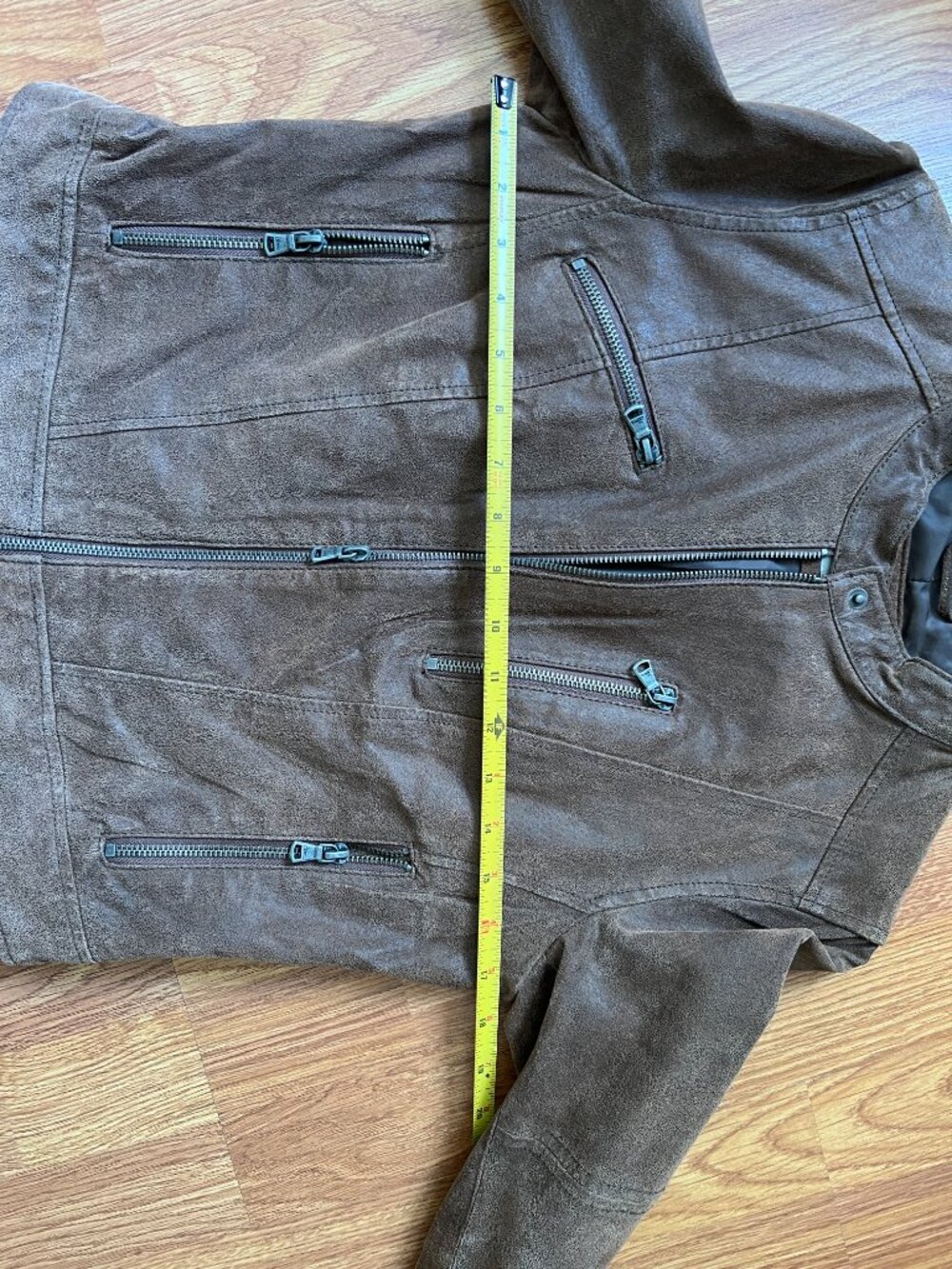 Levi's Classic Black Genuine Nubuck Leather Moto Jacket S - Picture 7 of 10